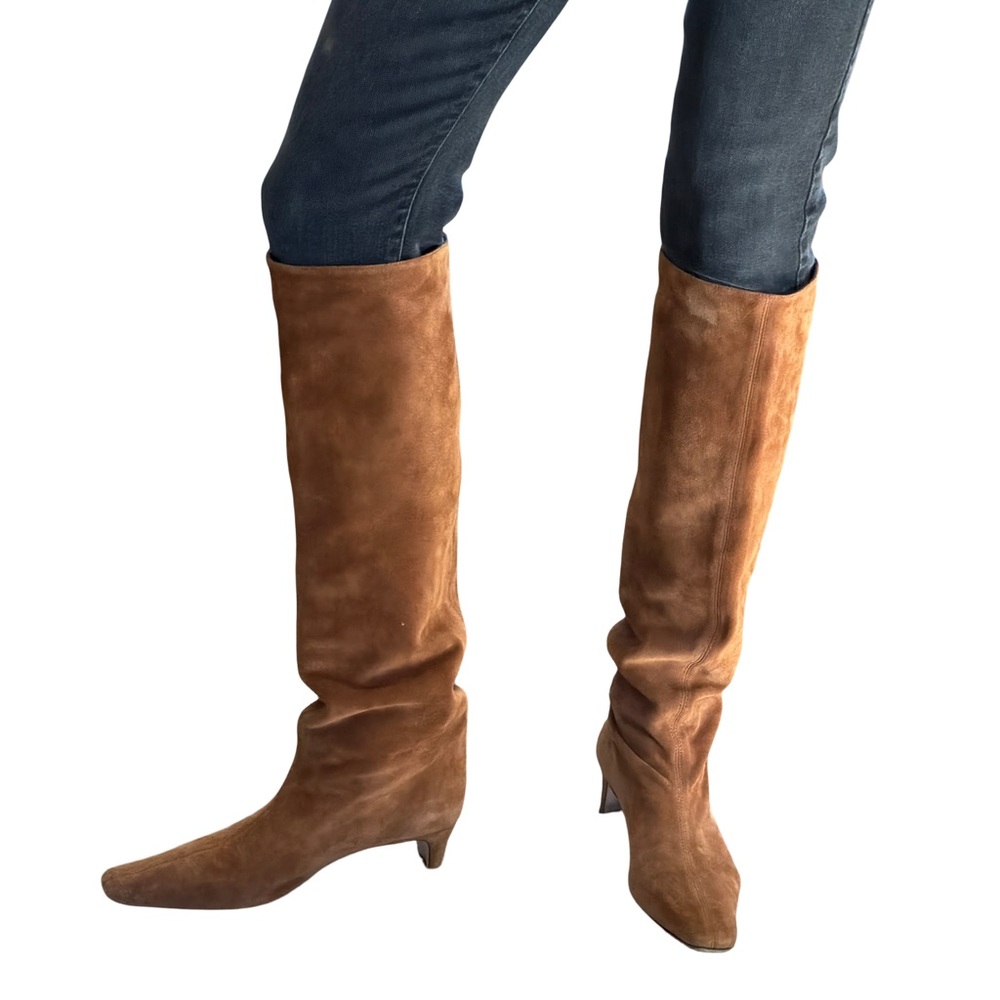 STAUD Carmel Over the Knee Suede Boots